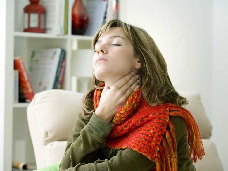 Bolące gardło podczas przeziębienia