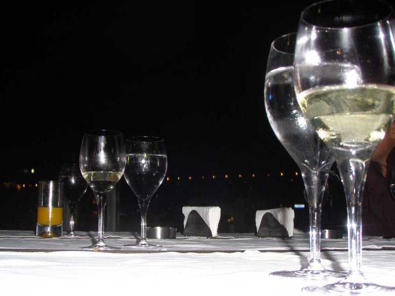Wino, kieliszki