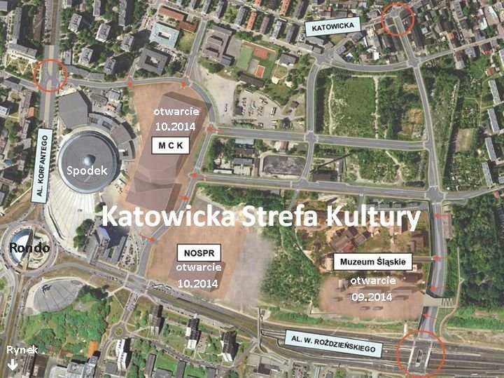 Zjazd Psychiatrów Polskich Katowice 2016 - mapa Katowic